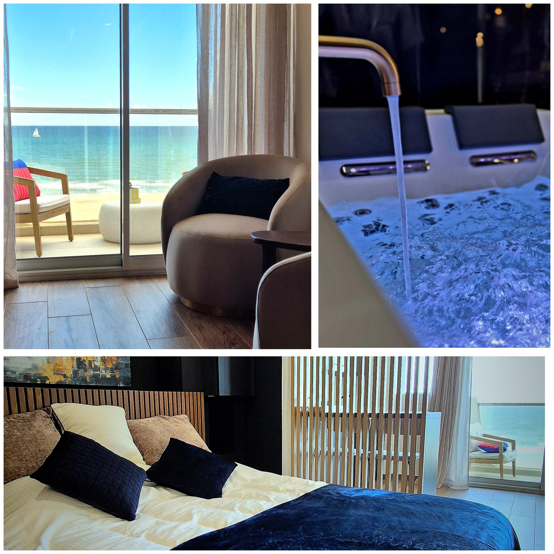 Terrasse avec vue panoramique sur la Méditerranée à Canet Plage