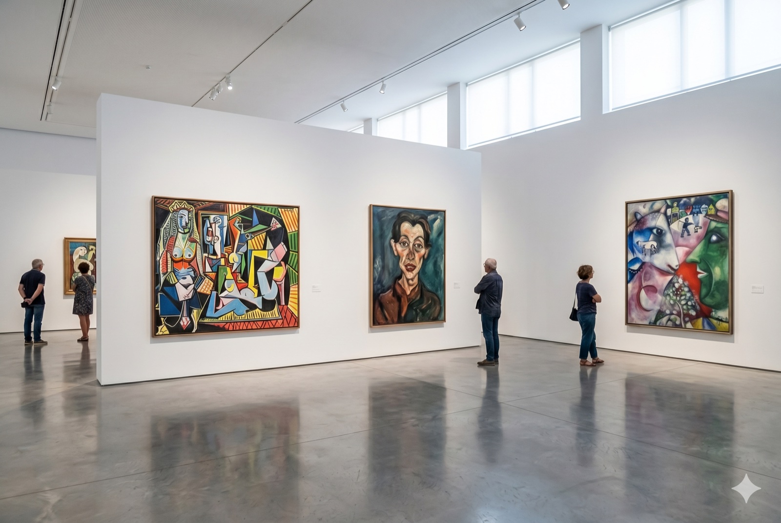Ruelle pavée de Céret avec affiche Picasso devant le Musée d'art moderne — collection cubiste en intimité